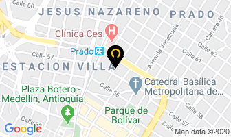 Mapa de Prosanear en Medellín