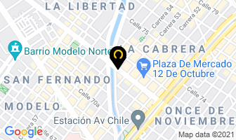 Mapa de Prospero Papel en Bogotá D.C