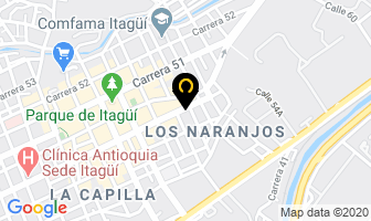 Mapa de Provelectricos Antioquia en Itaguí