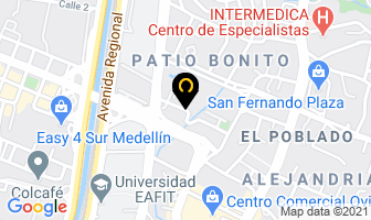 Mapa de Psicorgánico en Medellín