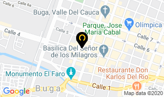 Mapa de Publicar Boyacá Grúas Para Automotores en Buga
