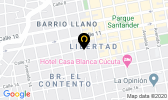 Mapa de Publicidad Rincón en Cúcuta