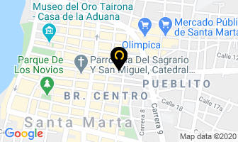 Mapa de Publideaspublicidad en Santa Marta