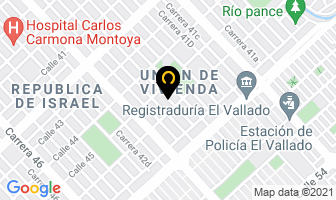 Mapa de Pulpas La Libertad en Cali