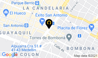 Mapa de Punto Belleza en Medellín