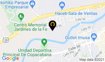 Mapa de Punto Proceso en Medellín