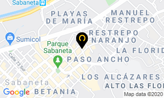 Mapa de Punto Raquira en Sabaneta