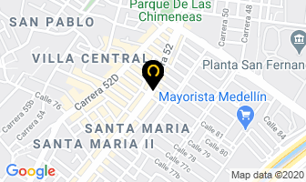 Mapa de Punto Virtual Comunicaciones en Medellín