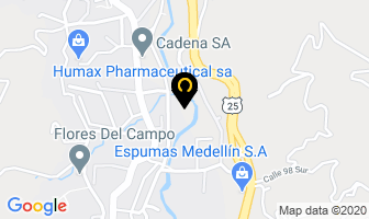 Mapa de Puntomerca Distribución en Medellín