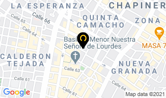 Mapa de Puntos Turísticos Representaciones Ltda. en Bogotá D.C