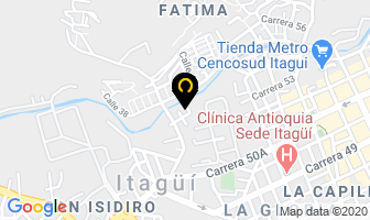 Mapa de Purificamos Aire Limitada en Itaguí