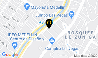 Mapa de Pv-fibra Ltda. en Medellín