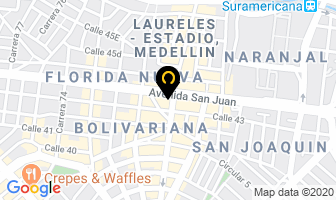 Mapa de Pyc Granizadoras en Medellín