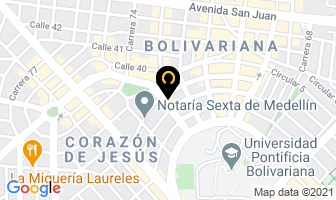Mapa de Quadrata en Medellín