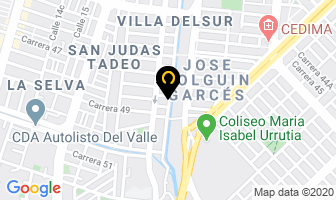 Mapa de Química Automotriz De Occidente Ltda. en Cali
