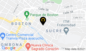 Mapa de Quimica Dinamis en Medellín
