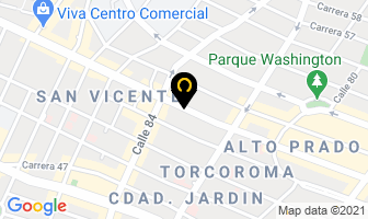 Mapa de Químicos Y Aromáticos Ltda. en Barranquilla