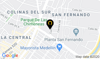 Mapa de Quimifluidos Ltda en Medellín