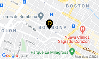 Mapa de Quintero Misas Raúl Albeiro en Medellín