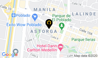 Mapa de Quiro Estética en Medellín