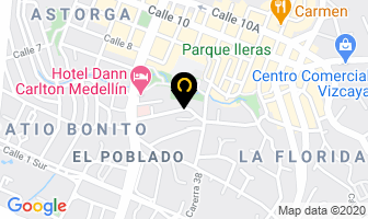 Mapa de Quiropracticos en Medellín