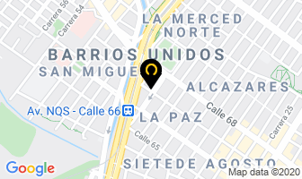 Mapa de R Y V Medical en Bogotá D.C