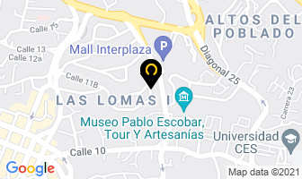Mapa de R2 Media Design en Medellín