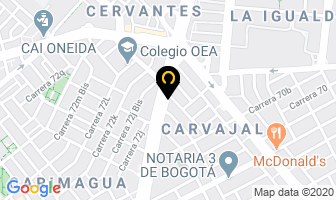 Mapa de Racortornillos La Boyacá en Bogotá D.C