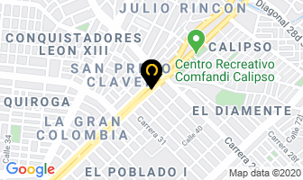 Mapa de Radiadores E T en Cali