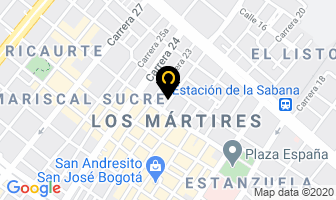 Mapa de Radiadores Rivera en Bogotá D.C