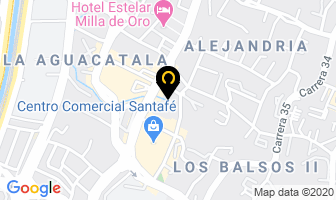 Mapa de Radicigroup en Medellín