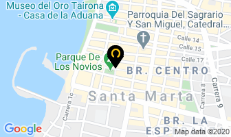 Mapa de Radio Burger en Santa Marta