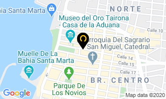 Mapa de Radio Magdalena en Santa Marta