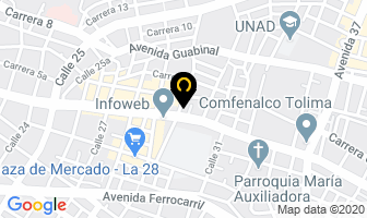 Mapa de Radio Taxi en Ibagué