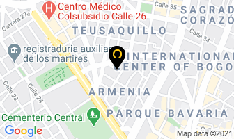 Mapa de Rafael Fuentes Inversiones en Bogotá D.C