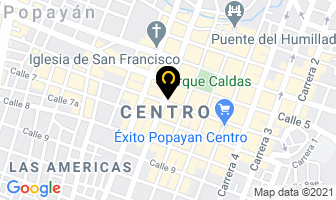 Mapa de Rancho De La Sexta Pizzeria en Popayán