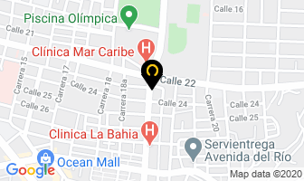 Mapa de Rapi Taxi en Santa Marta