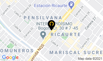 Mapa de Ratorcol Ltda. en Bogotá D.C