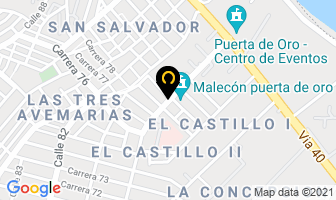 Mapa de R.c.b.g. en Barranquilla