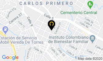 Mapa de Real Colegio San José en Popayán