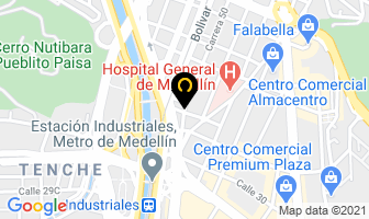 Mapa de Recargas Dansahe en Medellín