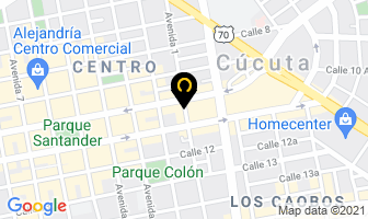 Mapa de Recargas Del Norte en Cúcuta