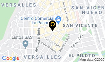 Mapa de Recargas E Insumos Del Valle en Cali