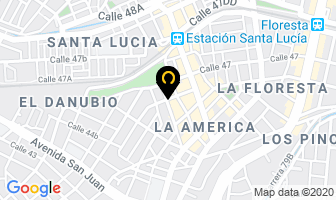 Mapa de Recepciones La Floresta en Medellín