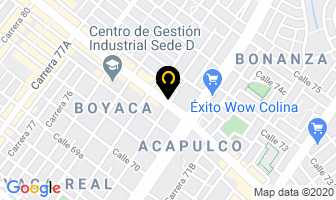 Mapa de Recepciones Leidy en Bogotá D.C