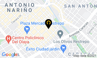 Mapa de Recepciones Regal en Bogotá D.C