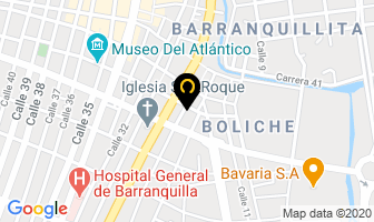 Mapa de Recicladora Internacional en Barranquilla