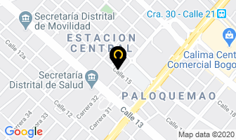 Mapa de Recifibra's Secundarias Ltda. en Bogotá D.C