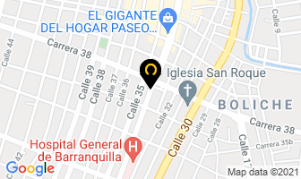 Mapa de Recodiesel Ltda. en Barranquilla