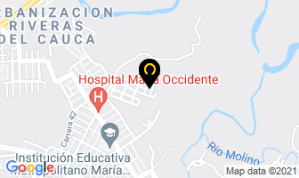 Mapa de Recreaciones "El Mono" en Popayán